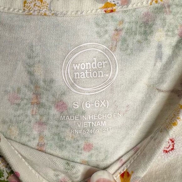 Wonder Nation Soft Knit Cotton Nutcracker Themed Girls Long Sleeve Dress Size 6 - Picture 4 of 6